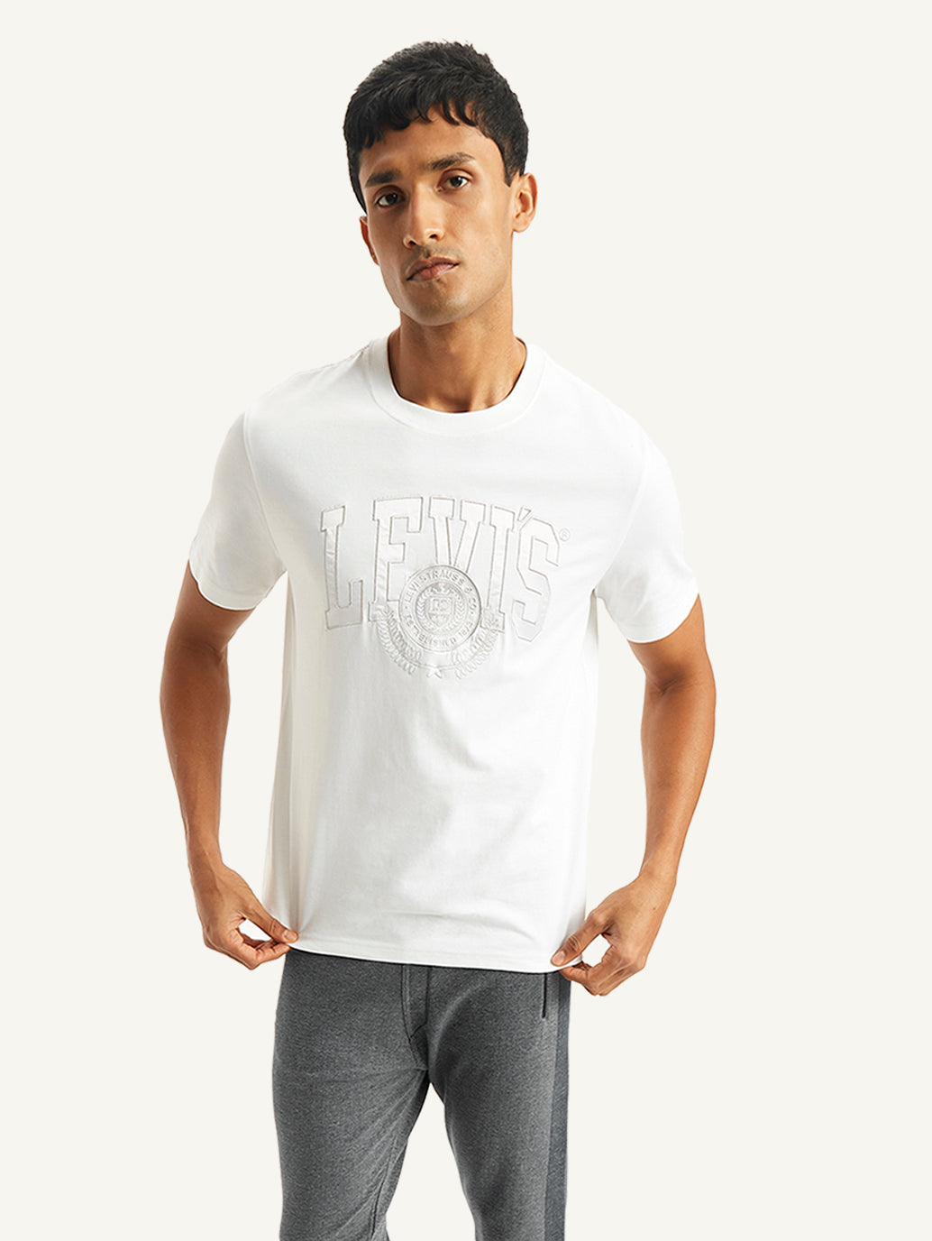 Men's Brand Logo Crew Neck T-shirt