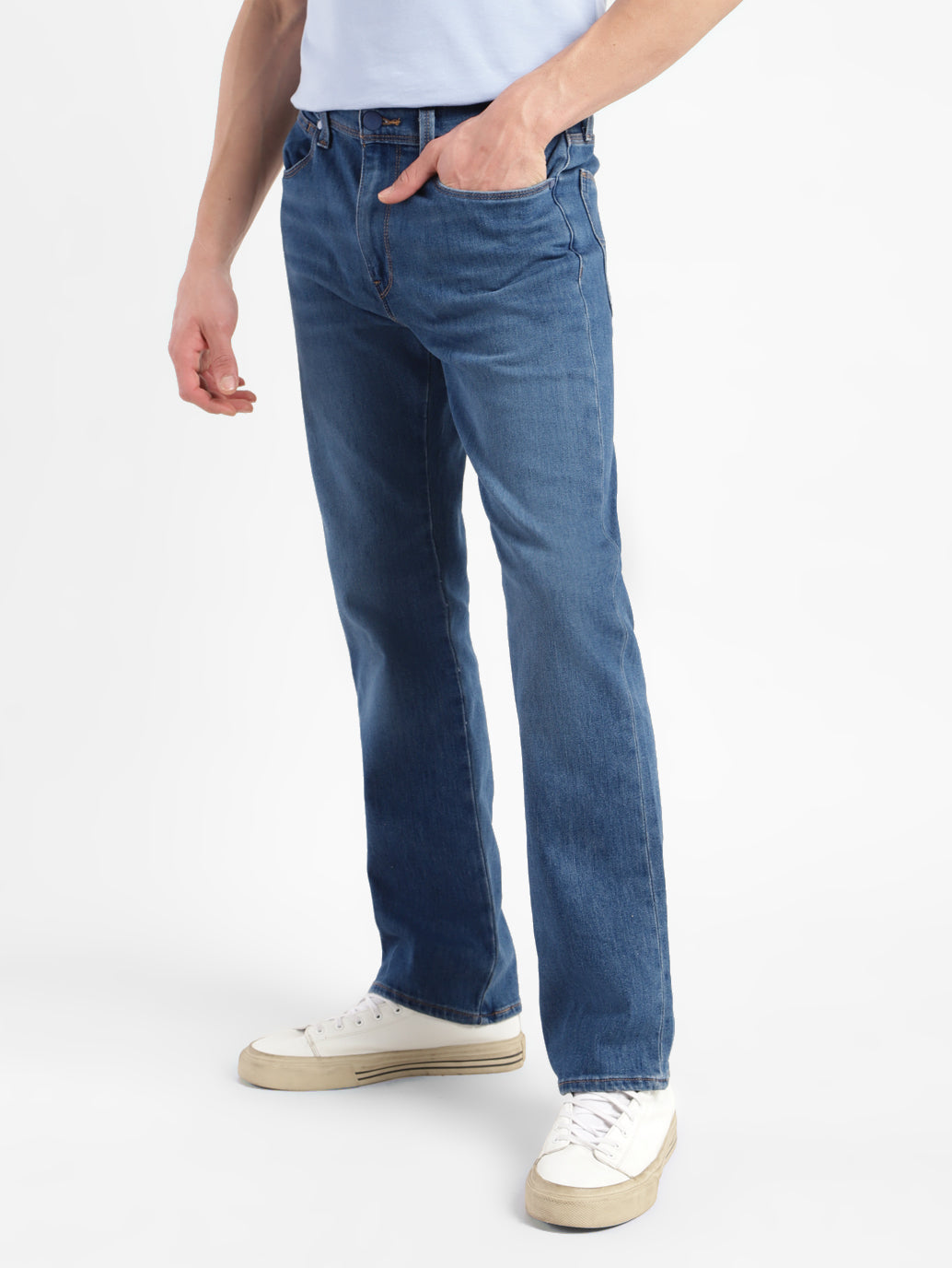 Men's 527 Blue Slim Bootcut Fit Jeans