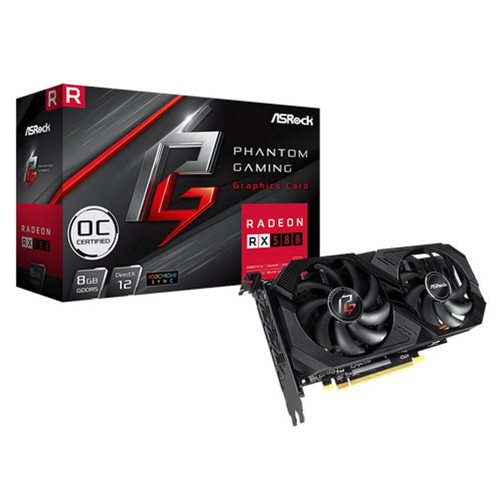 ASROCK Radeon RX 580 Phantom Gaming U OC 8GB AMD Graphic Card