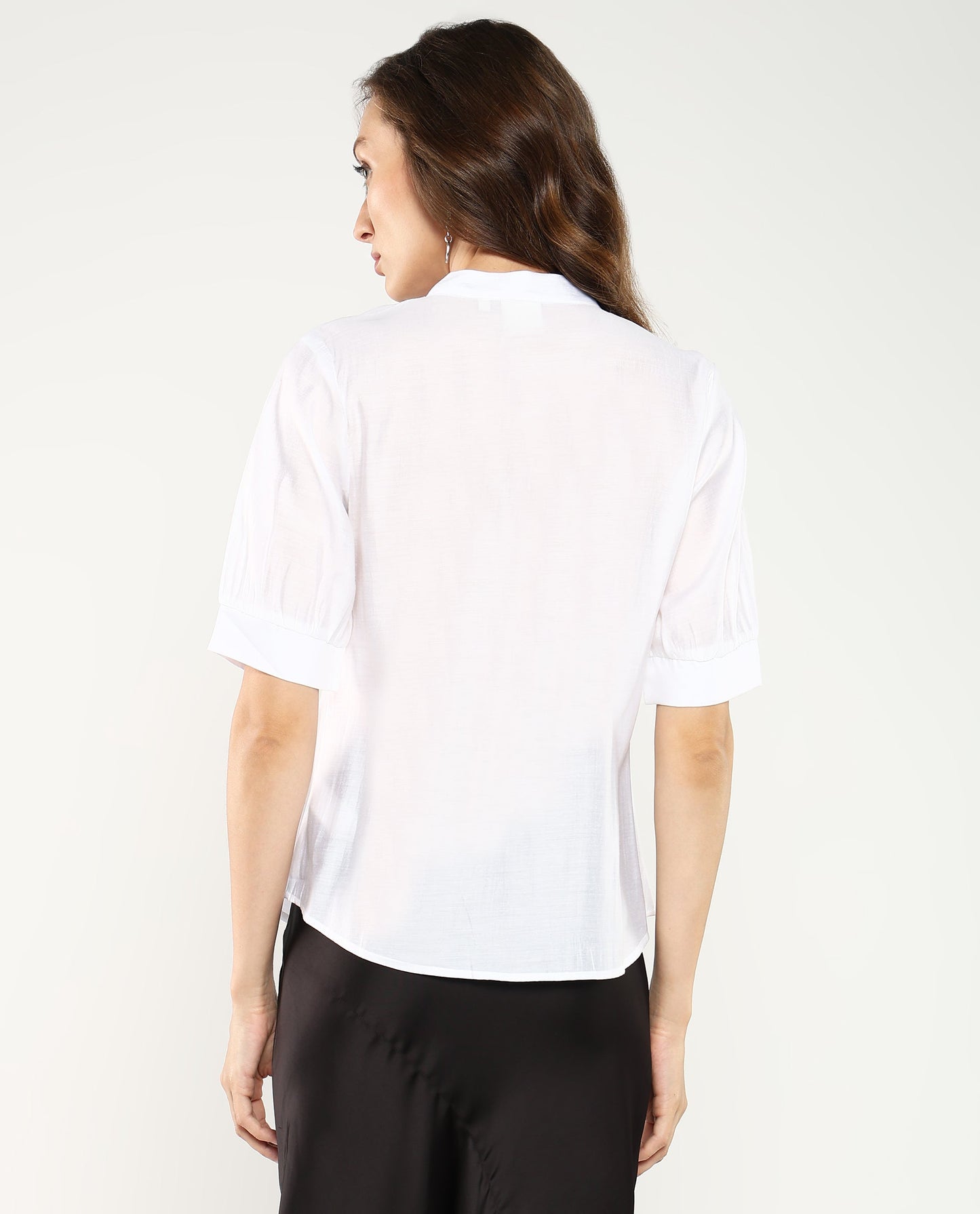 Rareism Women Breen White Plain Top