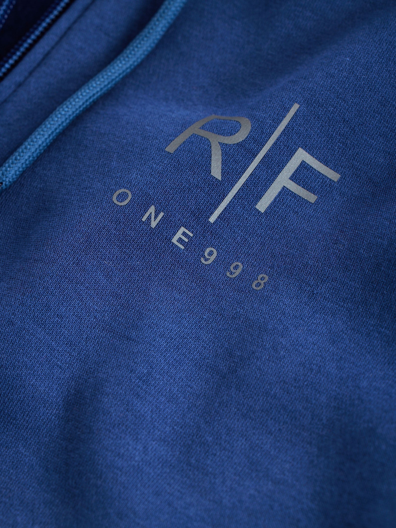 Blue Fleece Sleeve Less Hooded Sweatshirt