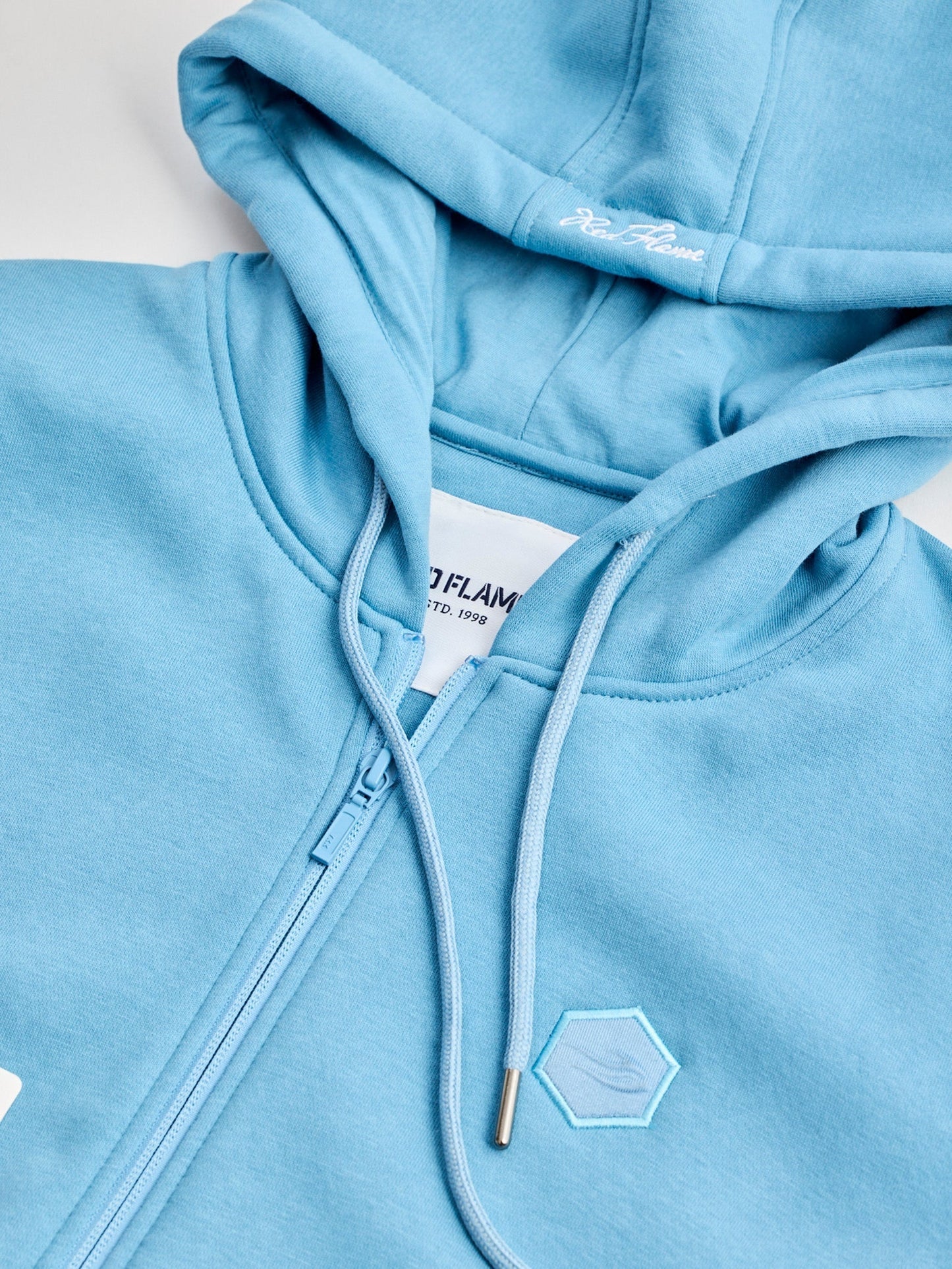 Blue Fleece Hooded Sweatshirt