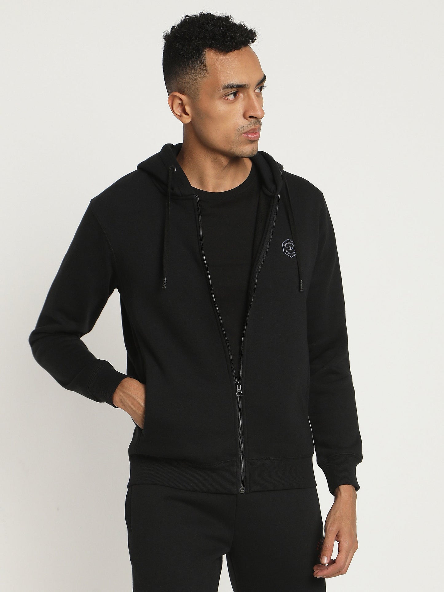 Black Fleece Hooded Sweatshirt