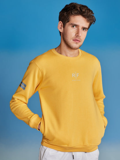 Yellow Fleece Crew Neck Sweatshirt