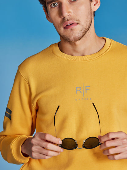 Yellow Fleece Crew Neck Sweatshirt