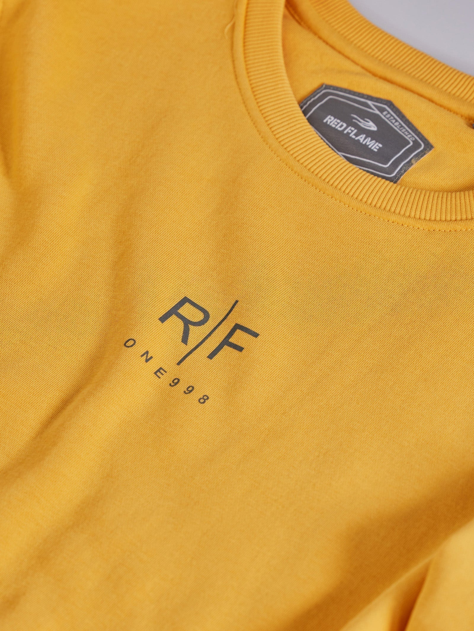 Yellow Fleece Crew Neck Sweatshirt