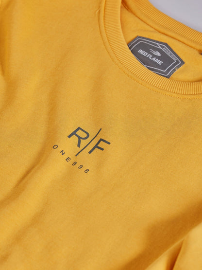 Yellow Fleece Crew Neck Sweatshirt