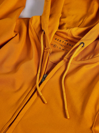 Yellow 4-Way Stretch Hooded Sweatshirt