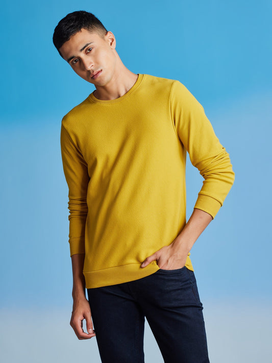 Yellow Ottoman Crew Neck Sweatshirt