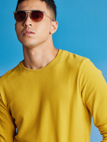 Yellow Ottoman Crew Neck Sweatshirt