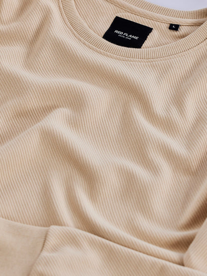 Cream Ottoman Crew Neck Sweatshirt