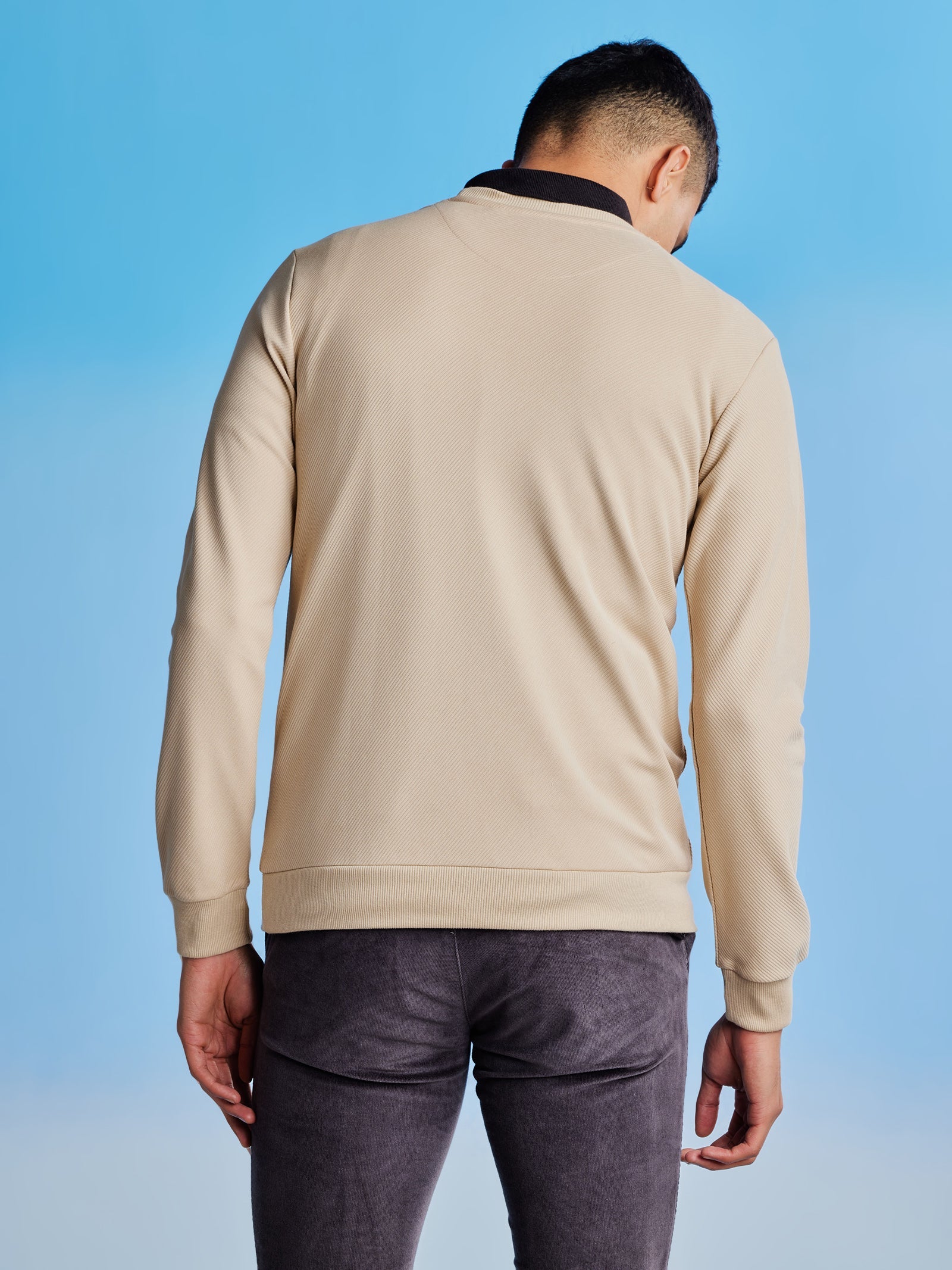 Cream Ottoman Crew Neck Sweatshirt