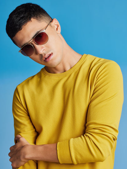 Yellow Ottoman Crew Neck Sweatshirt