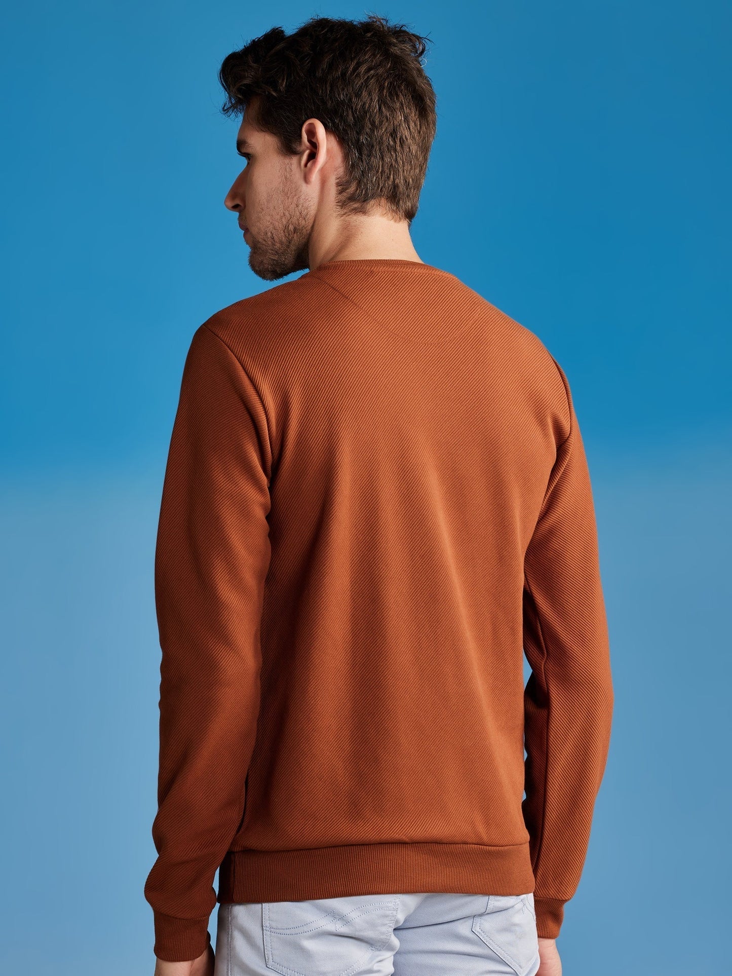 Brown Ottoman Crew Neck Sweatshirt