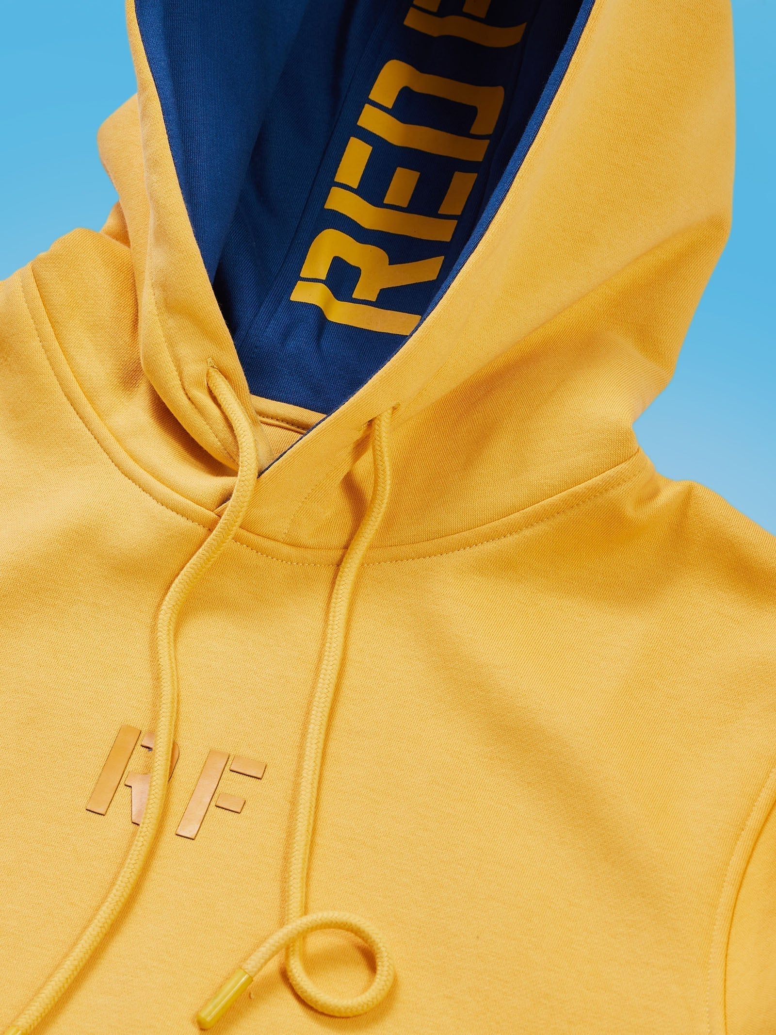 Yellow Fleece Hooded Sweatshirt