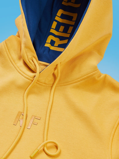 Yellow Fleece Hooded Sweatshirt