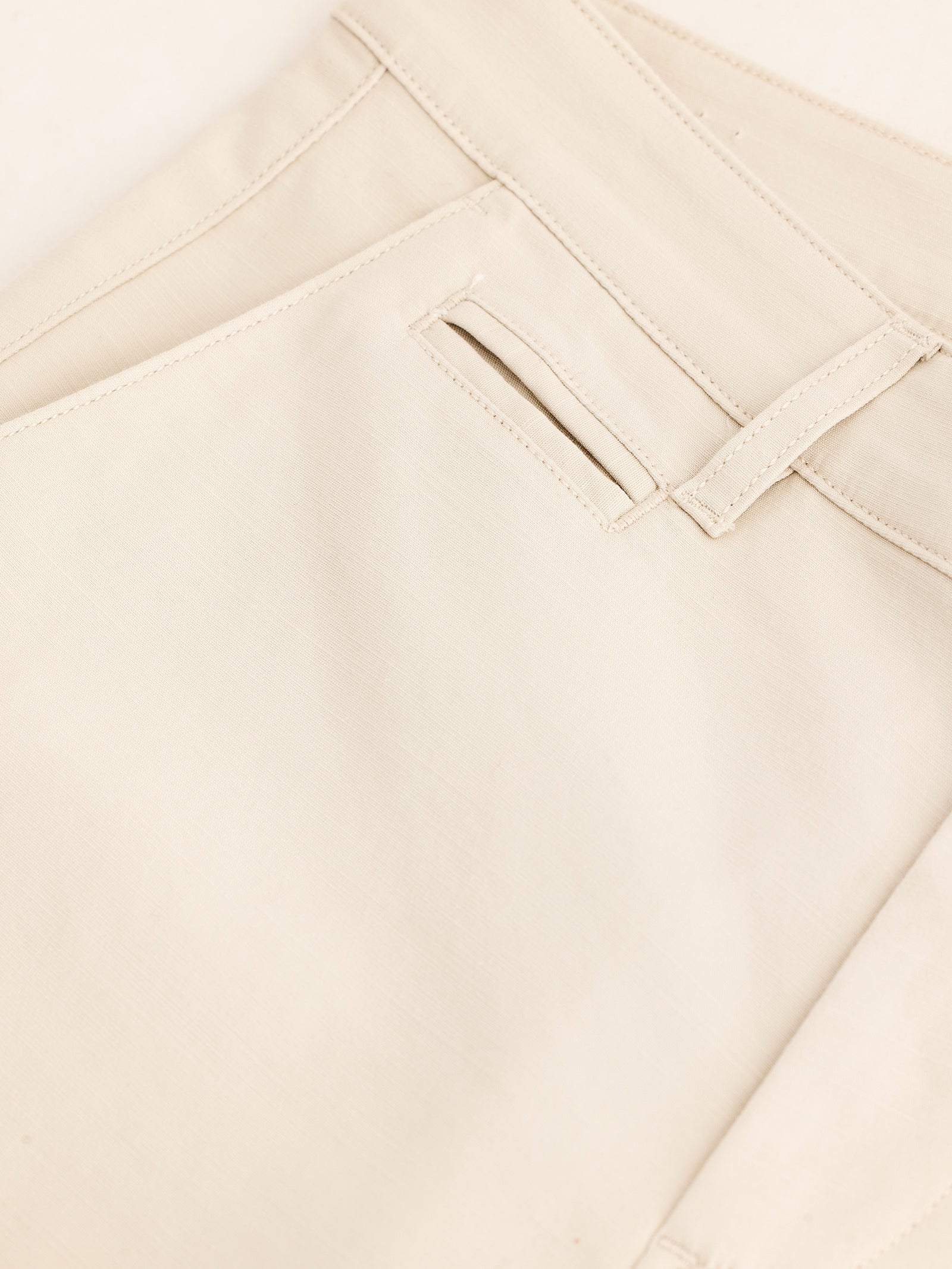 Cream Stretch Slim Fit Trouser