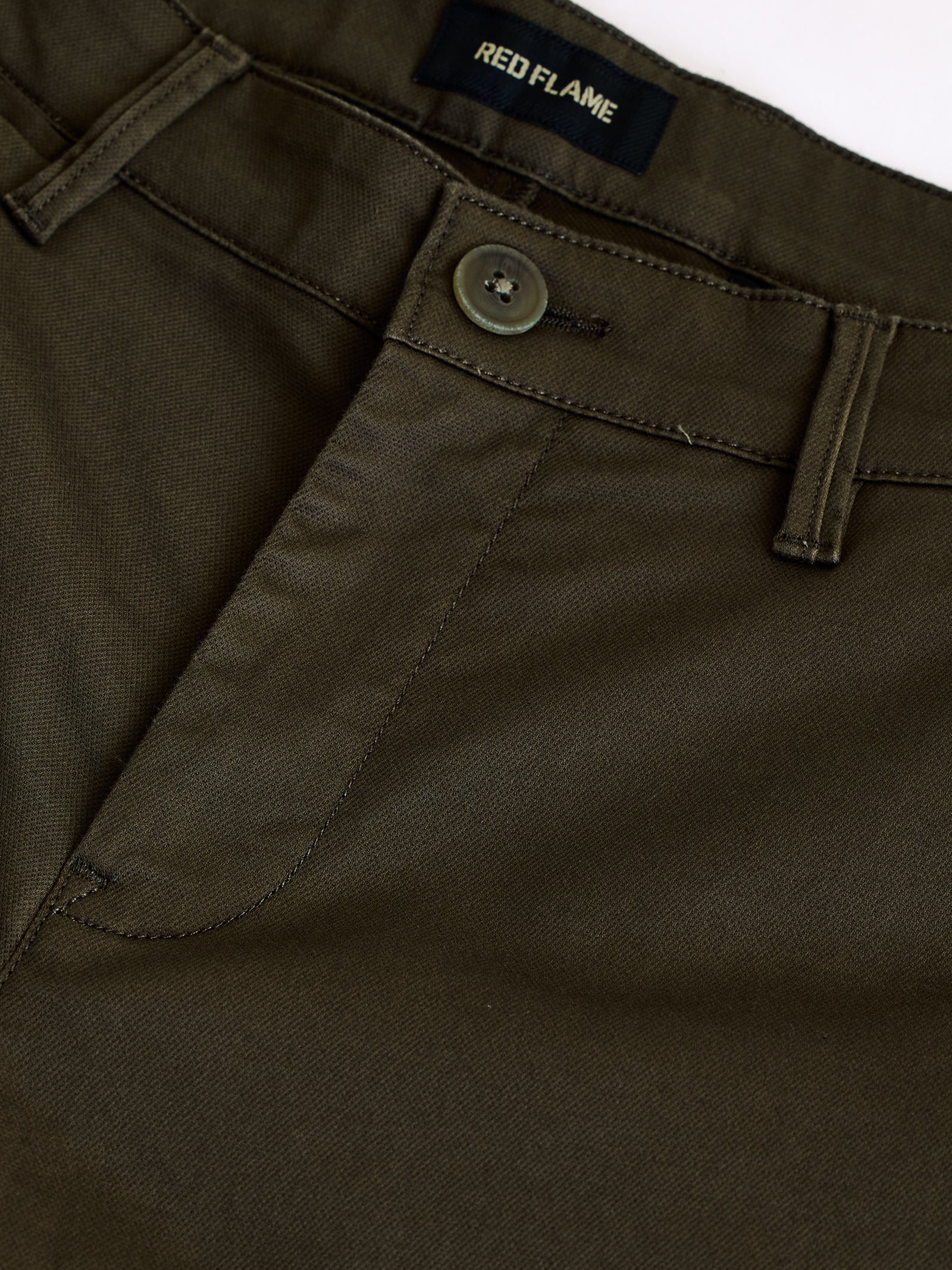 Brown Stretch Slim Fit Trouser