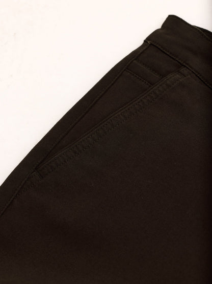 Brown Stretch Slim Fit Trouser