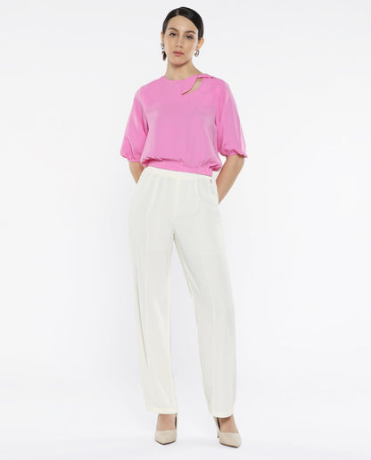 Rareism Women Dionysus Pink Plain Top