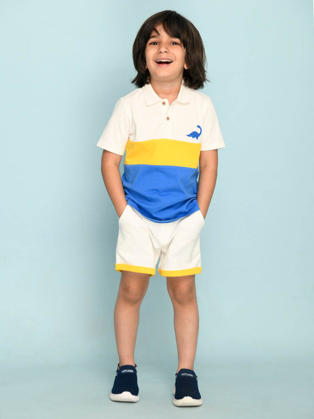 Kid boy Polo Embroidery & Short Set