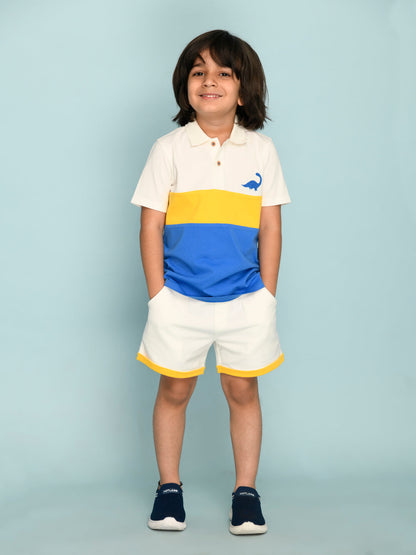 Kid boy Polo Embroidery & Short Set