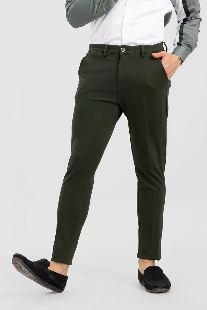 Active Moss Green Stretch Pants