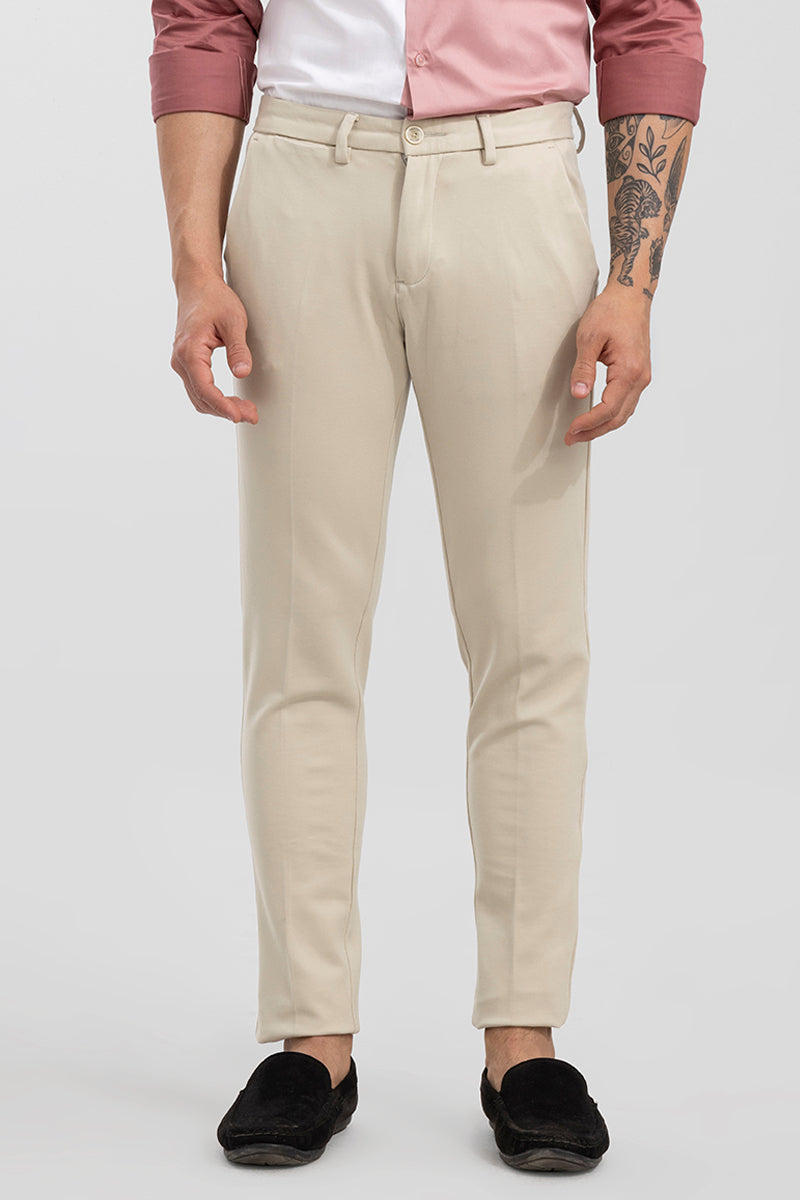 Active Cream Stretch Pants