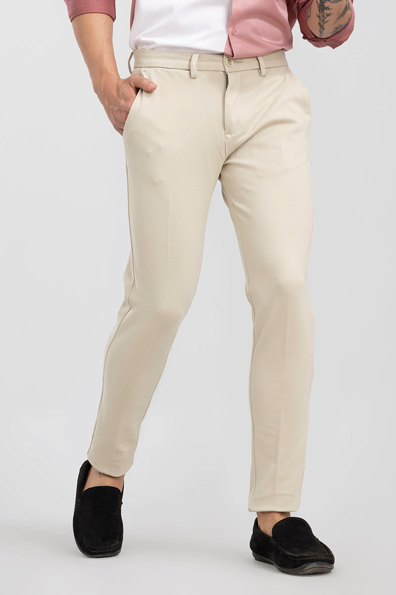 Active Cream Stretch Pants