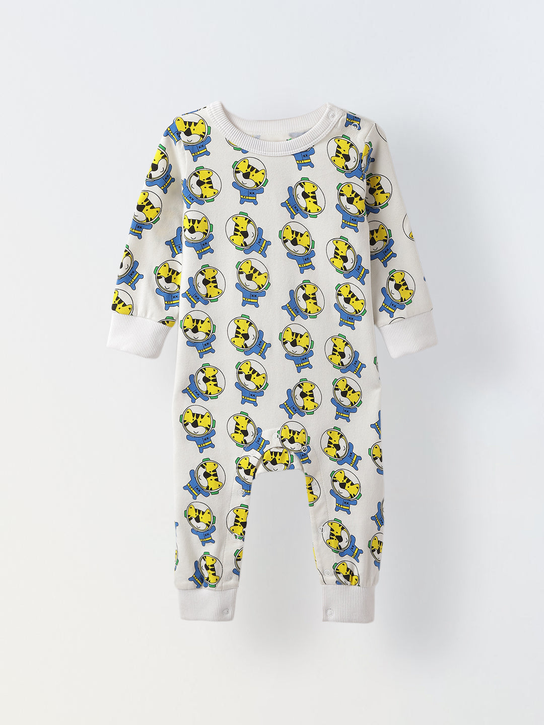 Playful Character Print Romper - Cozy & Adorable