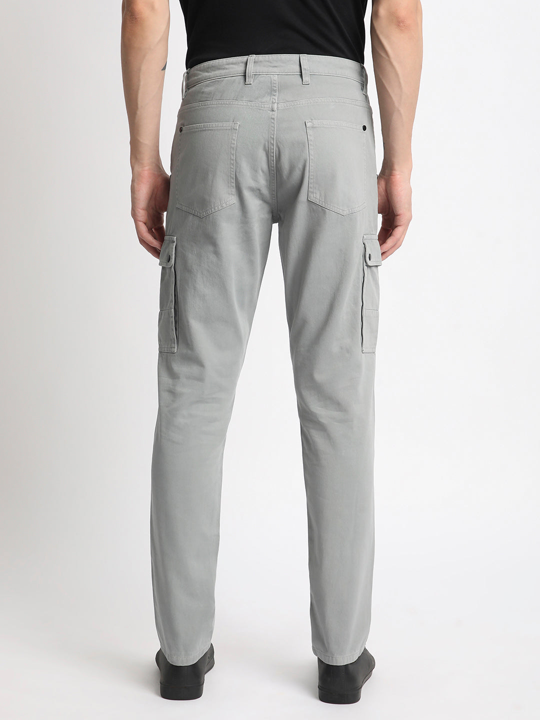 Men's Neutral Grey Cargo Joggers