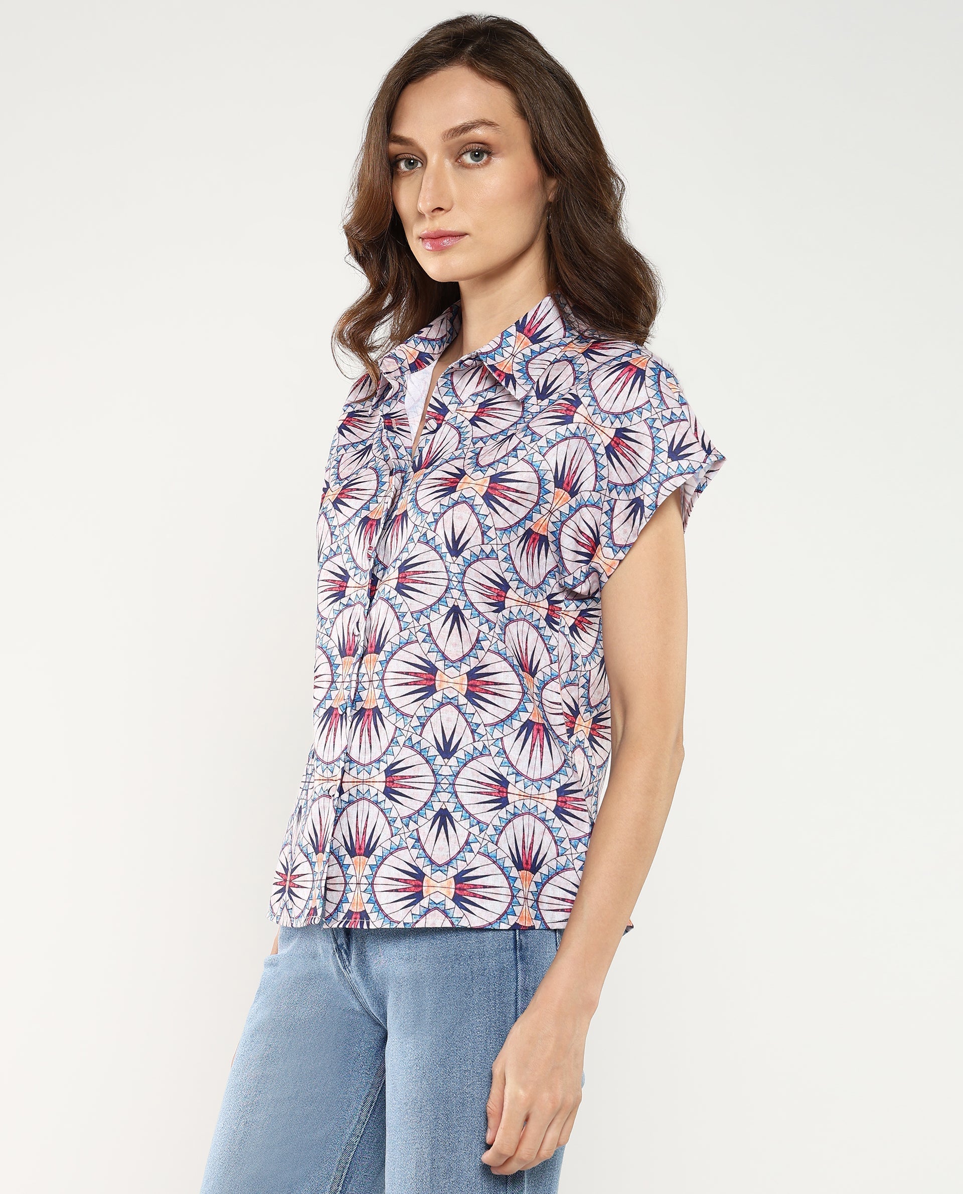 Rareism Women Joancut Multi Printed Top