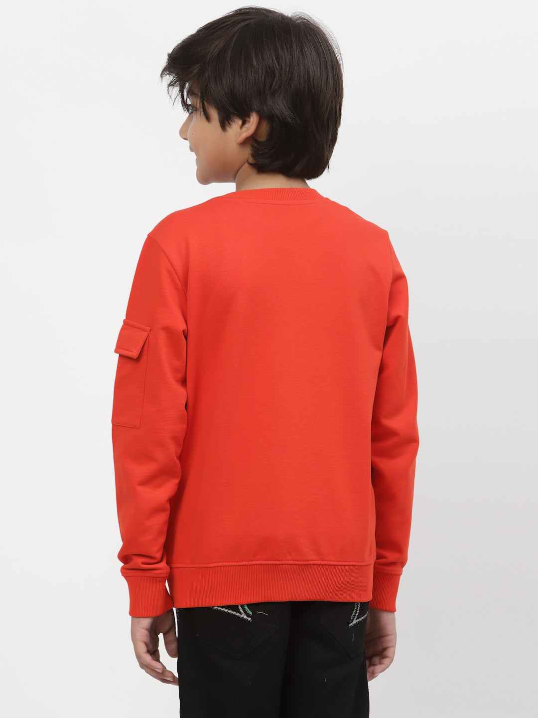 Spunkies-Boys-Abstract-Print-Sweatshirt- Red