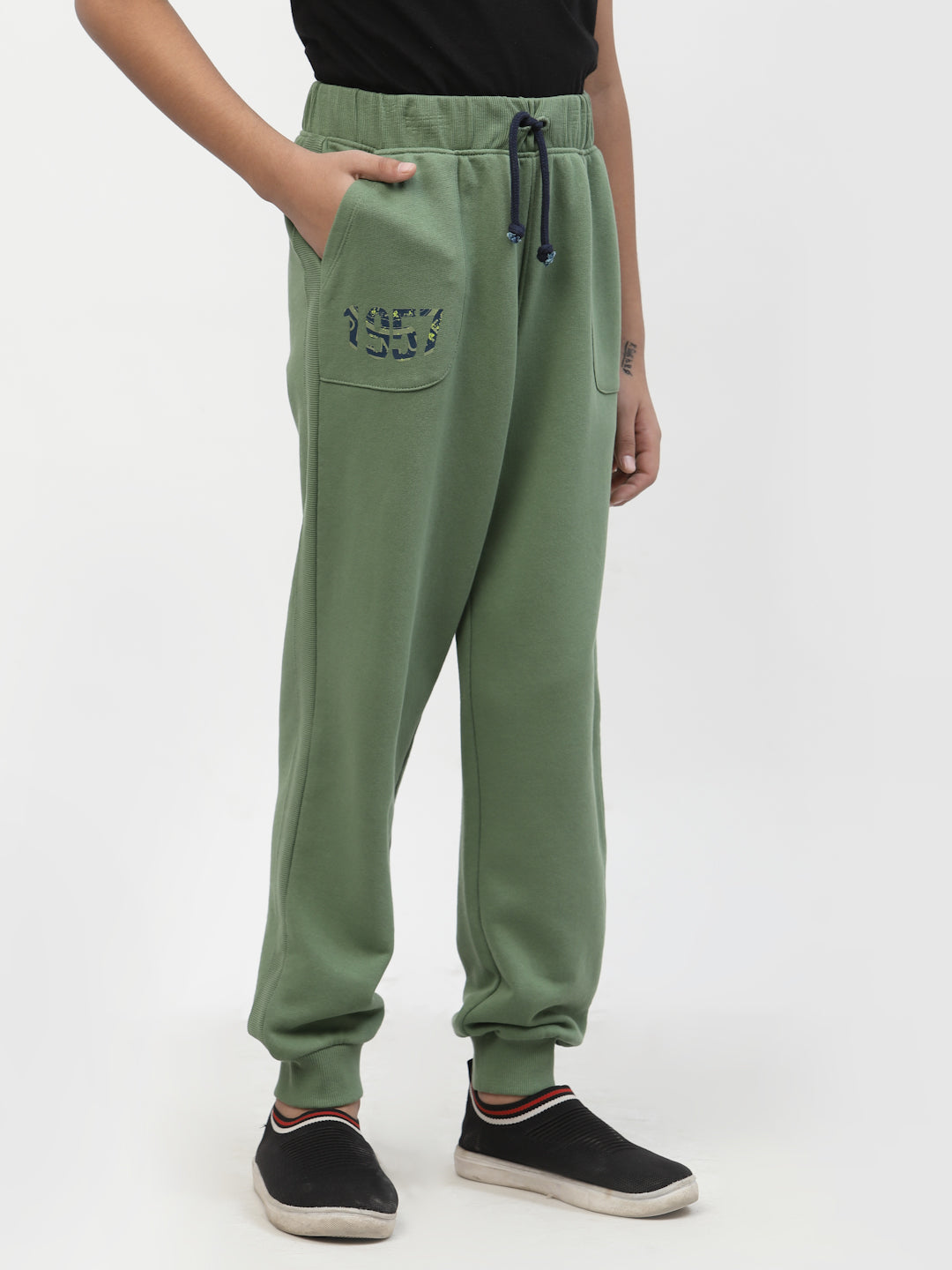 Spunkies-1957-Classic-Organic-Cotton-Jogger-Olive