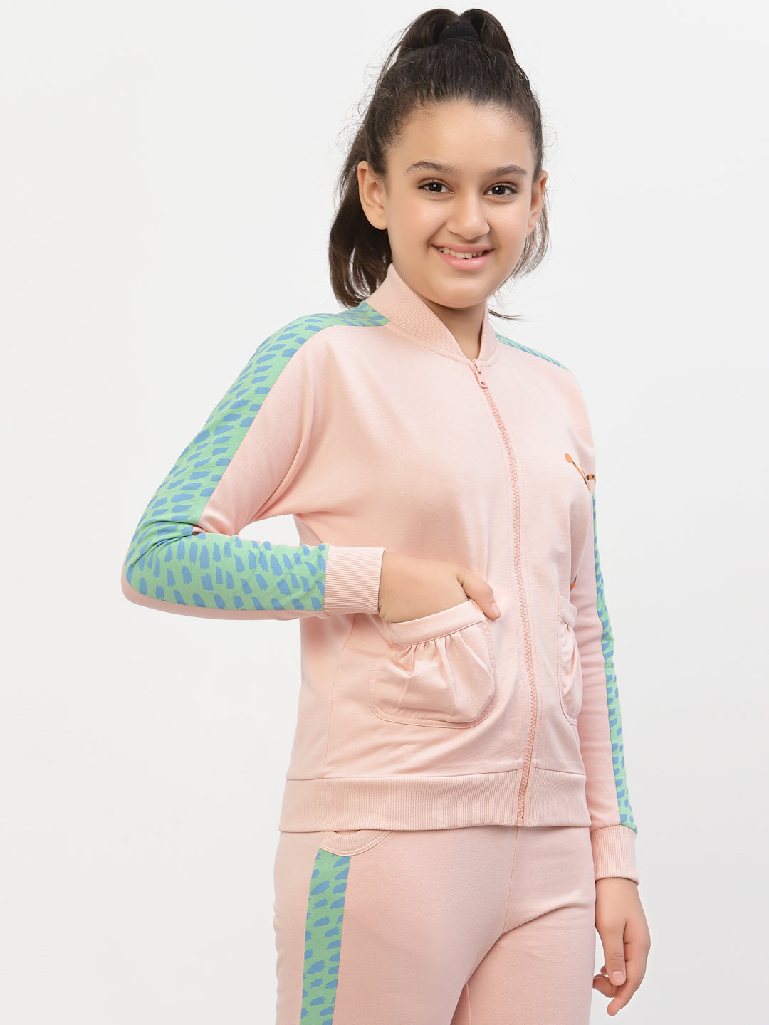 Spunkies Girls Bomber Jacket Pink