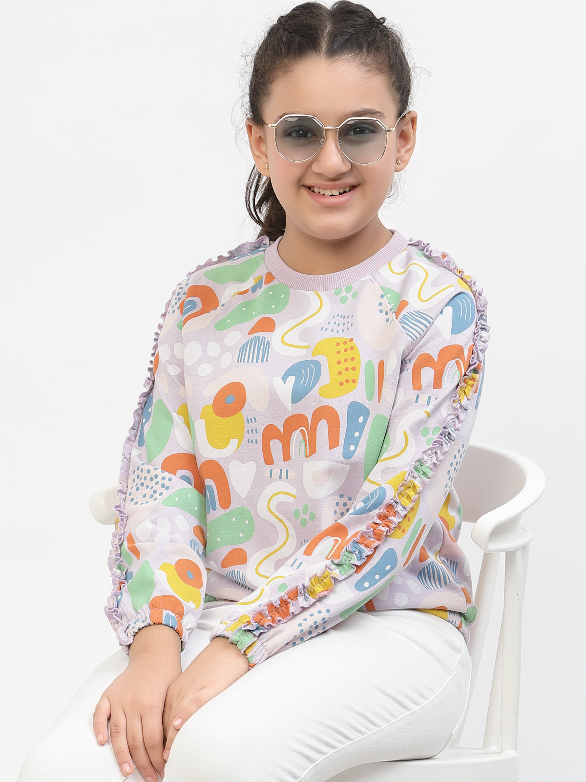 Spunkies-Organic-Cotton-Big-Print-Sweatshirt-Voilet