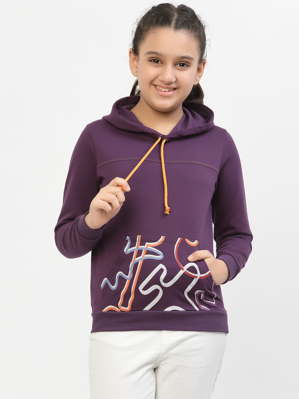 Spunkies-Zig-Zag-Printed-Organic-Cotton-Hoodie-Voilet