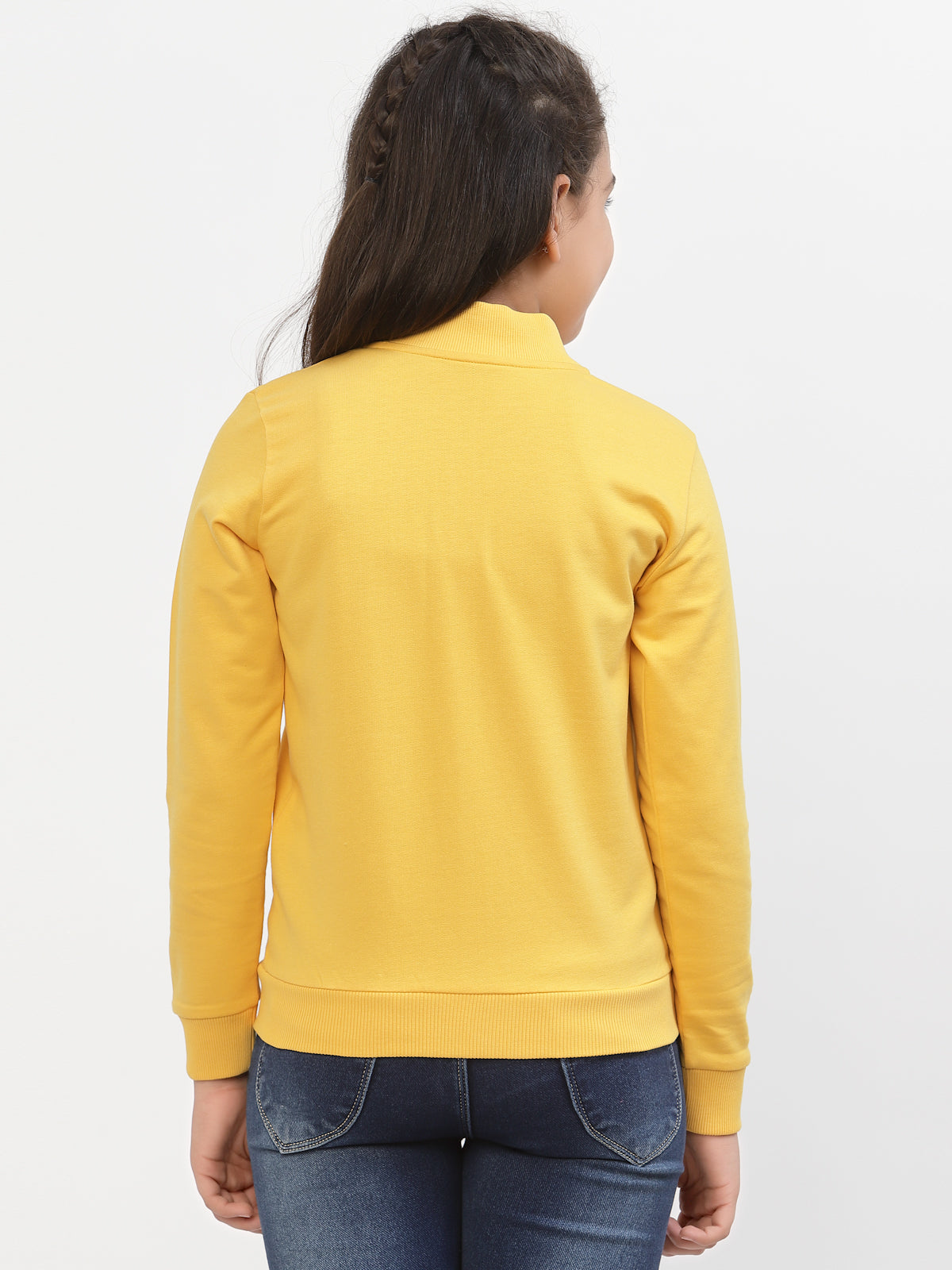 Spunkies-Girls-Organic-Cotton-Bomber-Jacket-Yellow