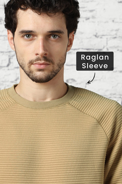 Raglan Quilted Sweatshirt