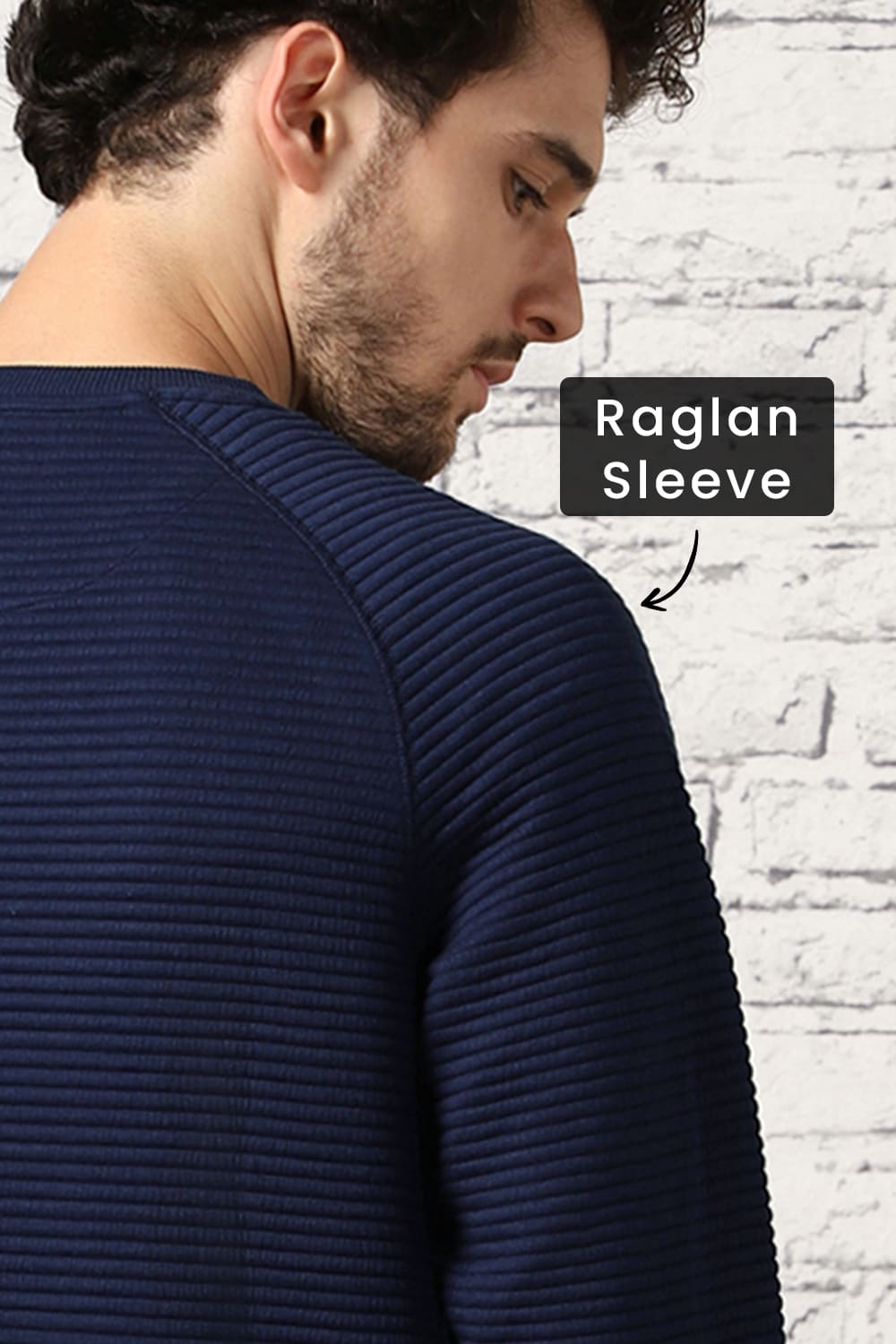 Raglan Quilted Sweatshirt