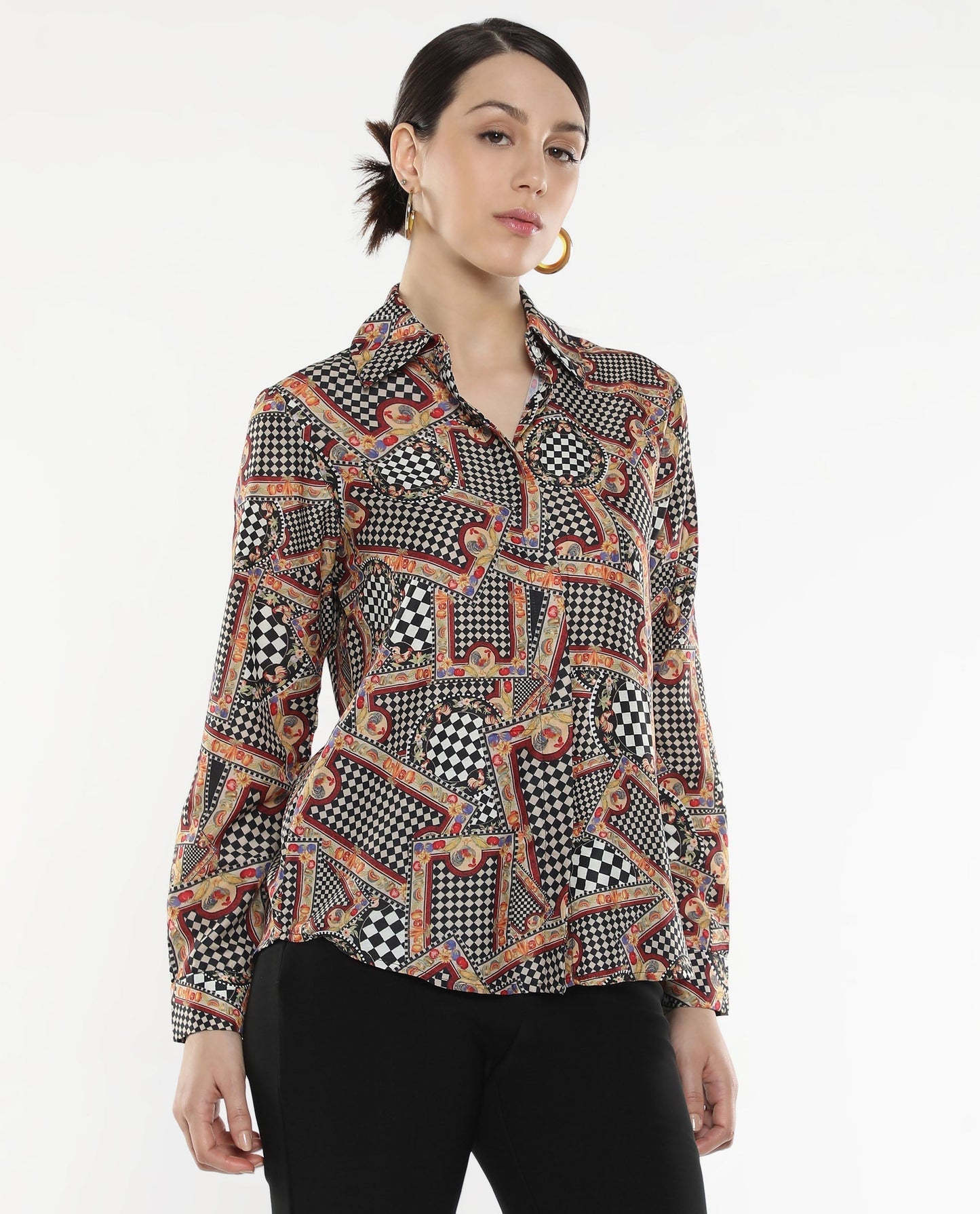 Rareism Women Musery Multi Print Top