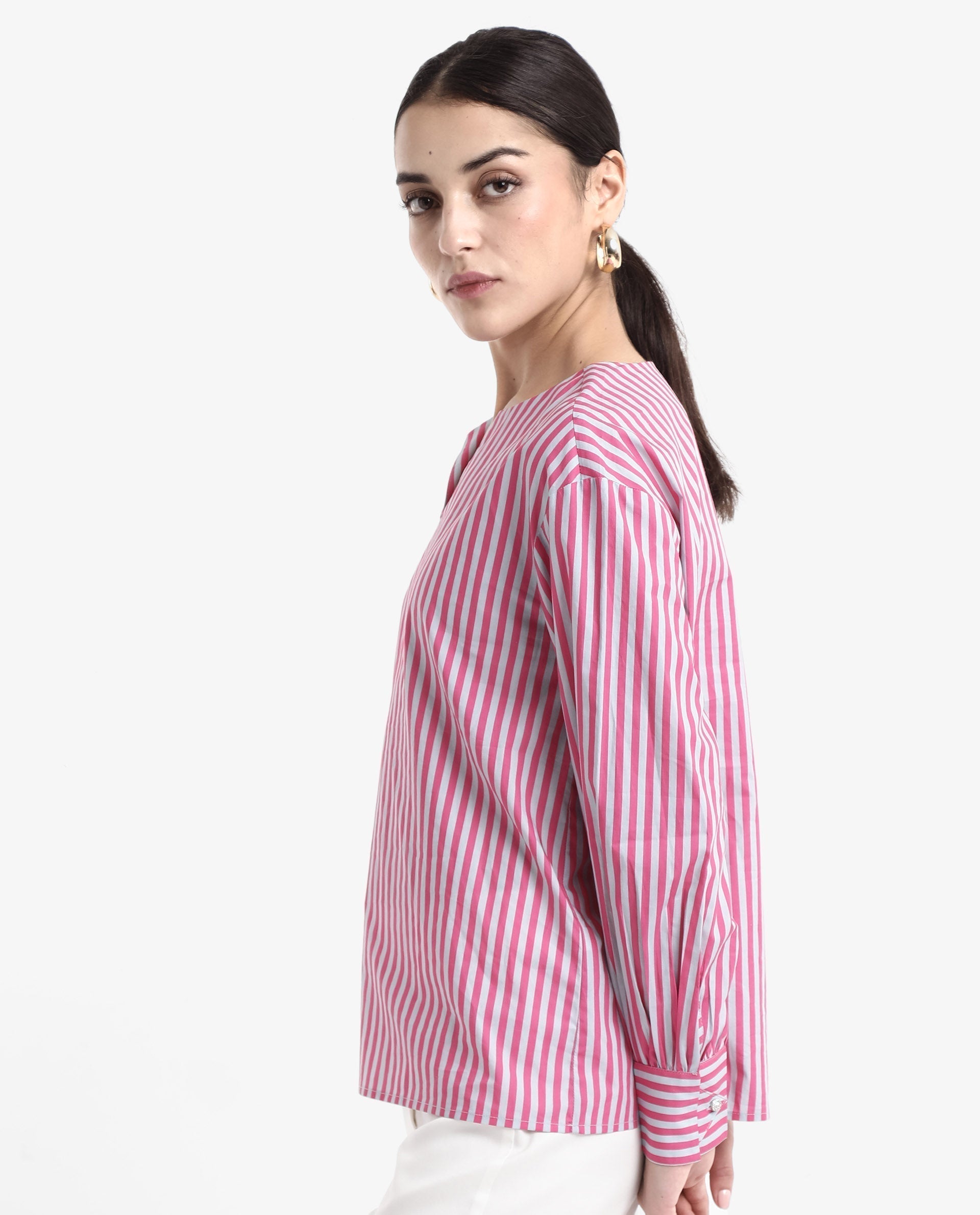 Rareism Women Myrto Pink Printed Top