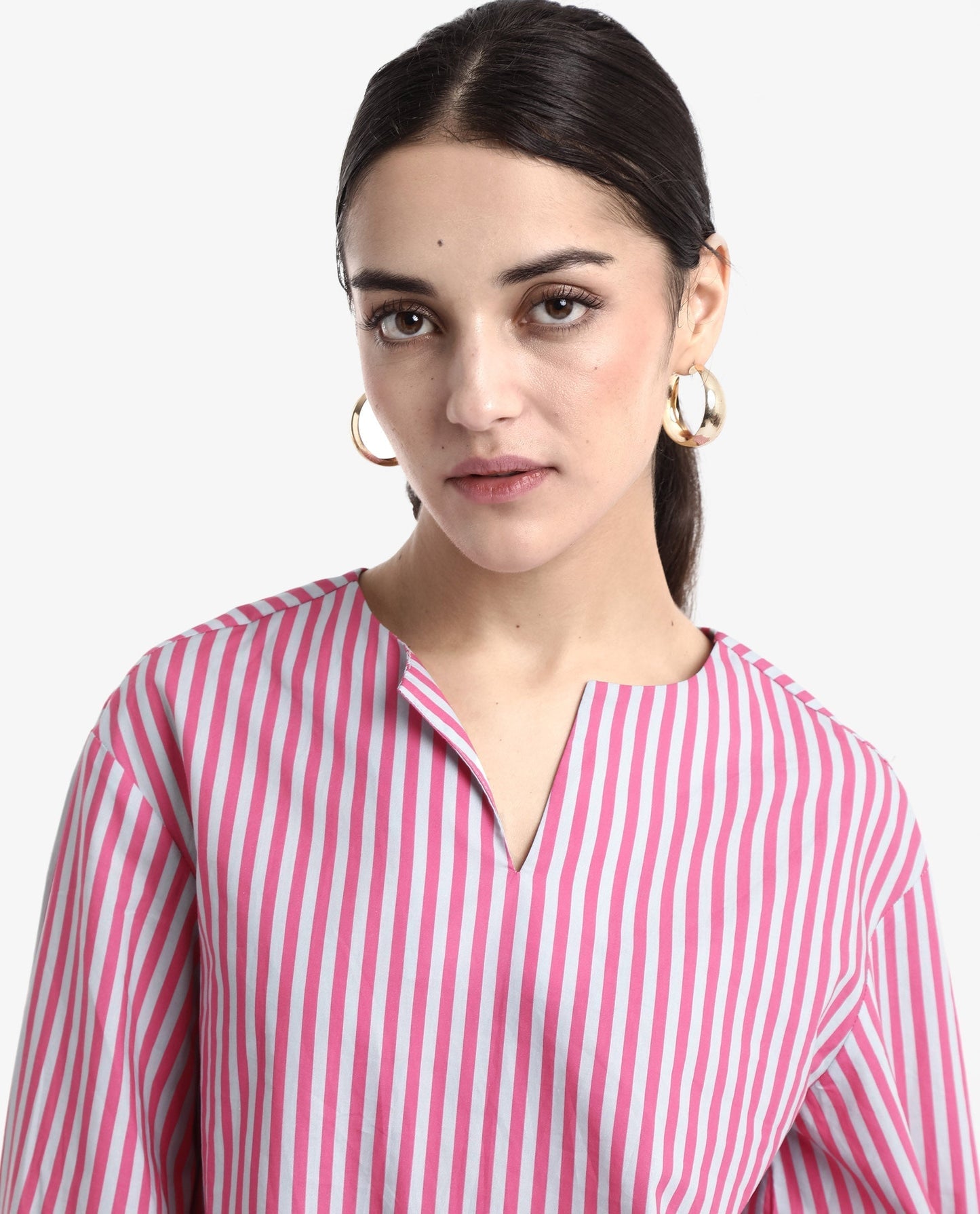 Rareism Women Myrto Pink Printed Top