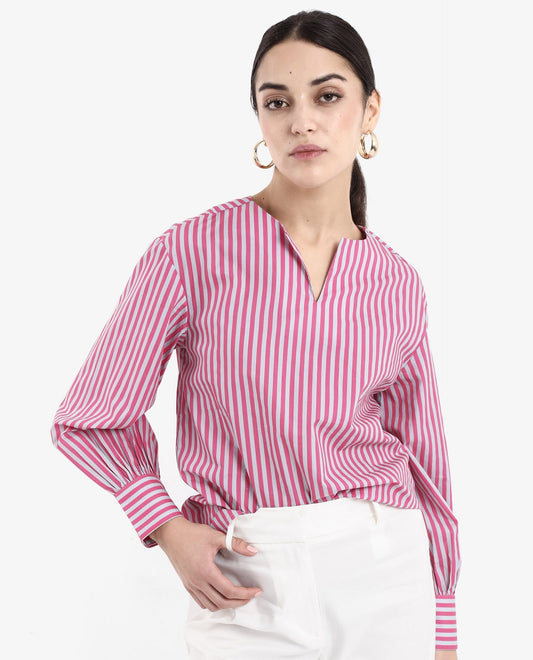 Rareism Women Myrto Pink Printed Top