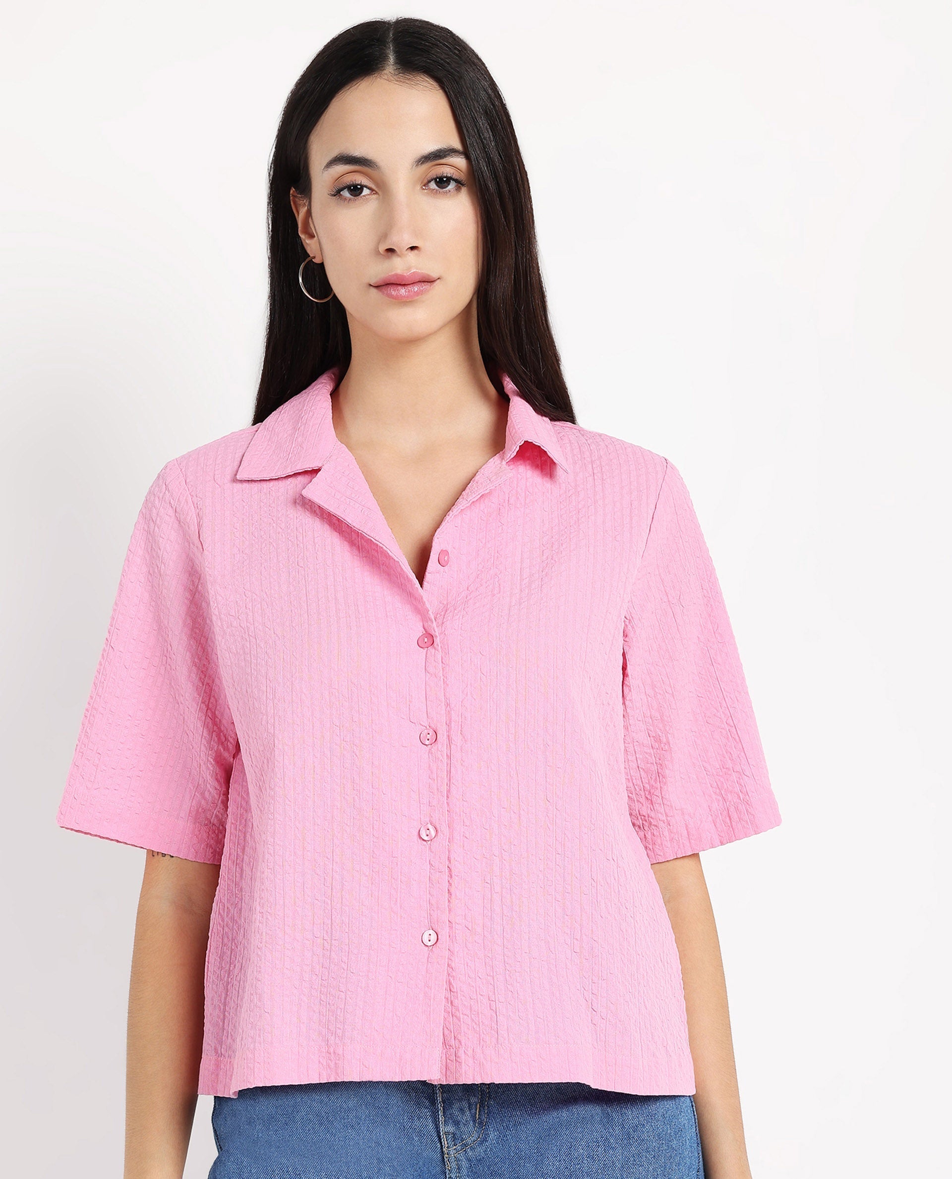 Rareism Women Nomiki Pink Plain Top