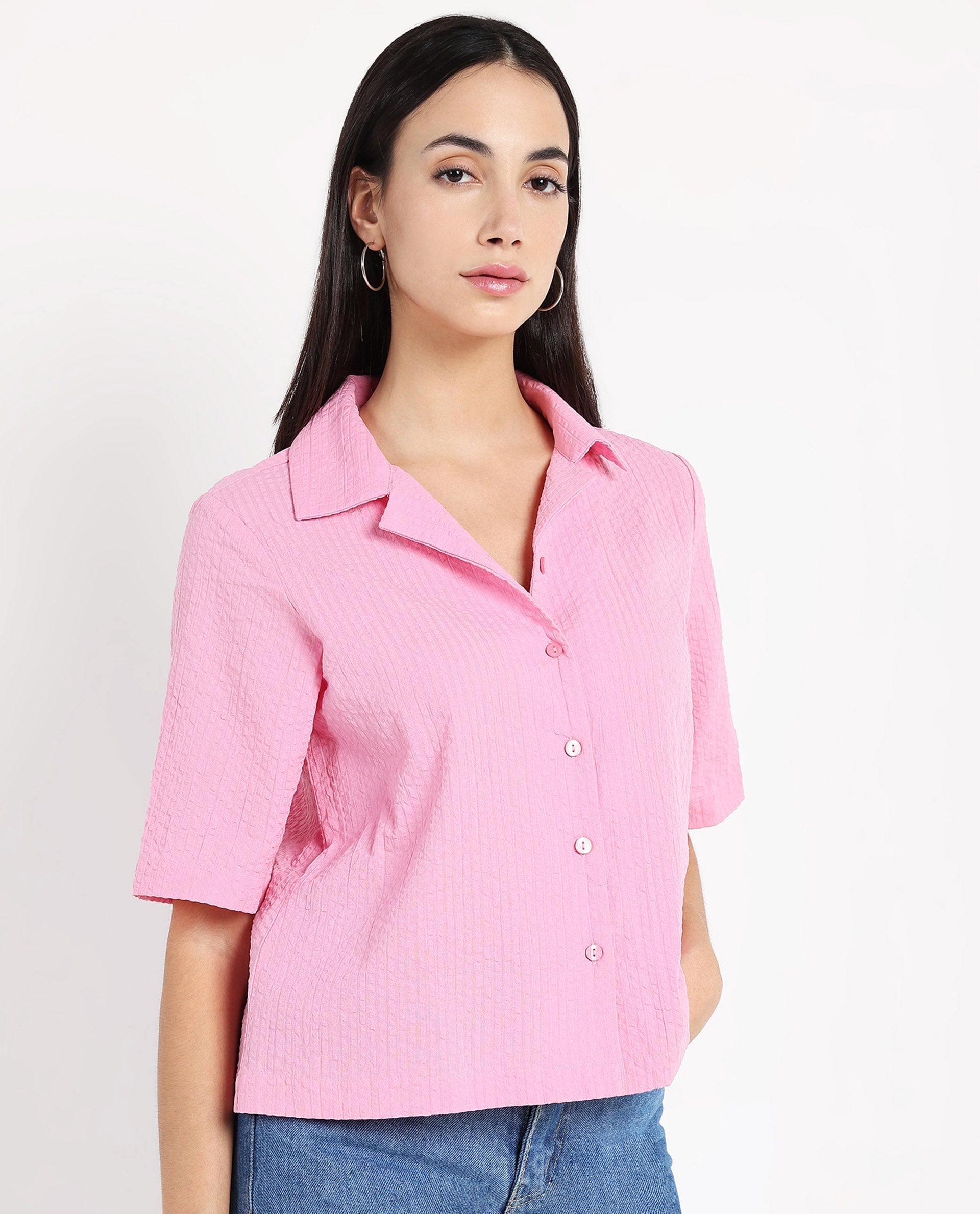 Rareism Women Nomiki Pink Plain Top