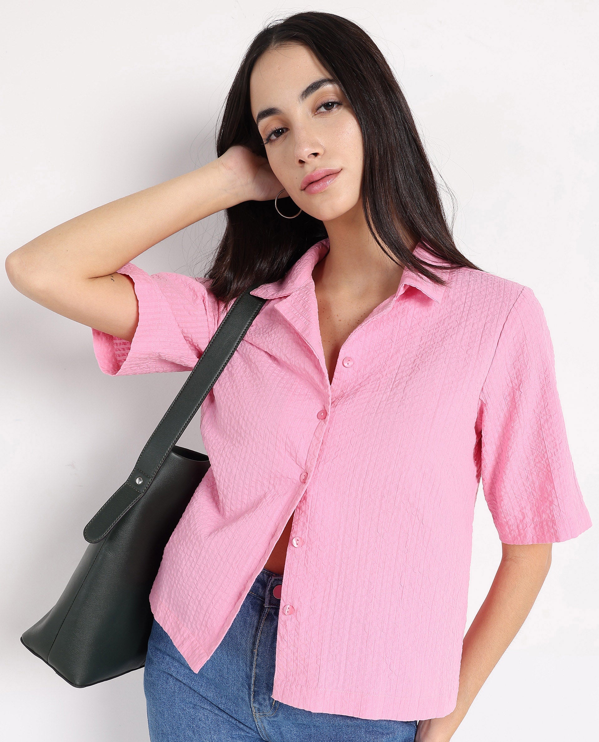 Rareism Women Nomiki Pink Plain Top