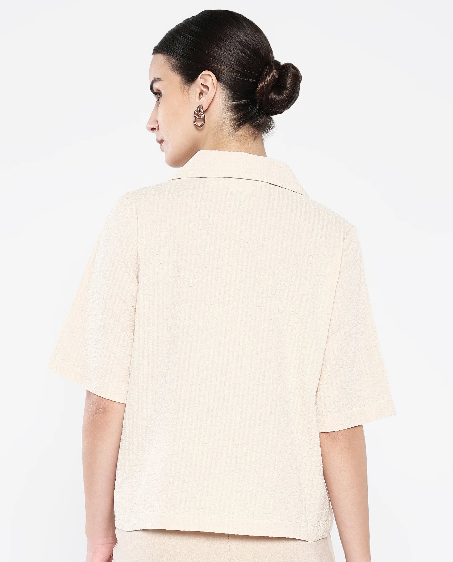 Rareism Women Nomiki Beige Plain Top