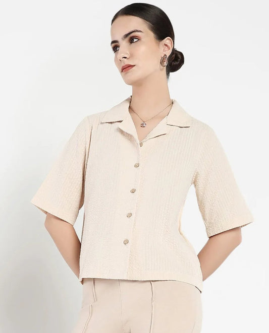 Rareism Women Nomiki Beige Plain Top