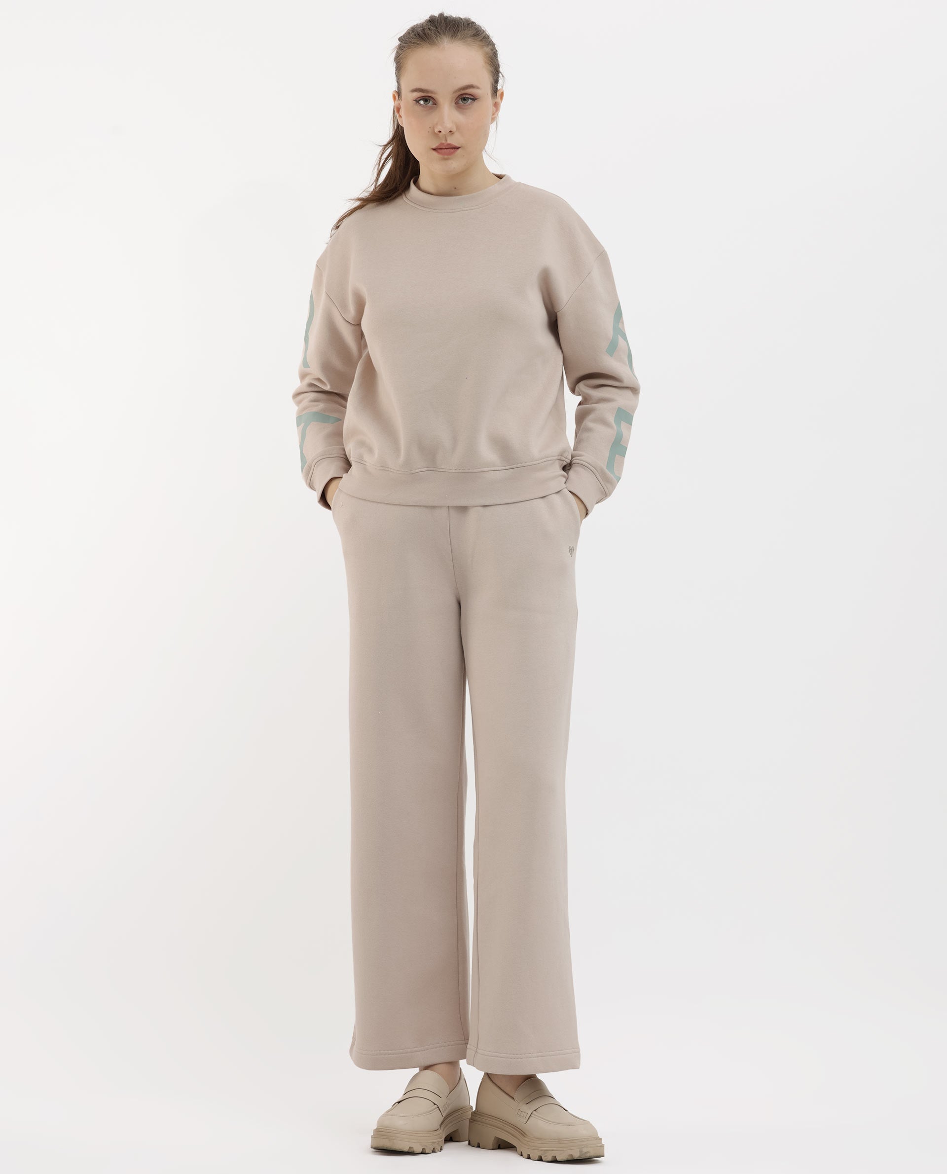 Rareism Women Pazoo F Beige Track Pant Solid